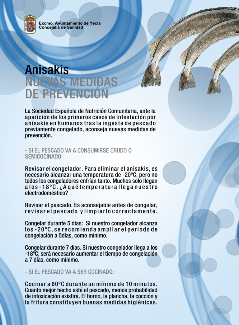 Anisakis, nuevas medidas de prevención