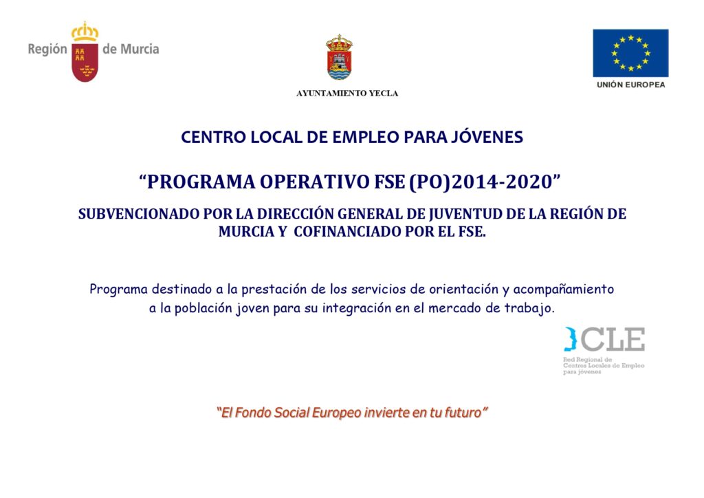 Programa operativo FSE (PO) 2014-2020