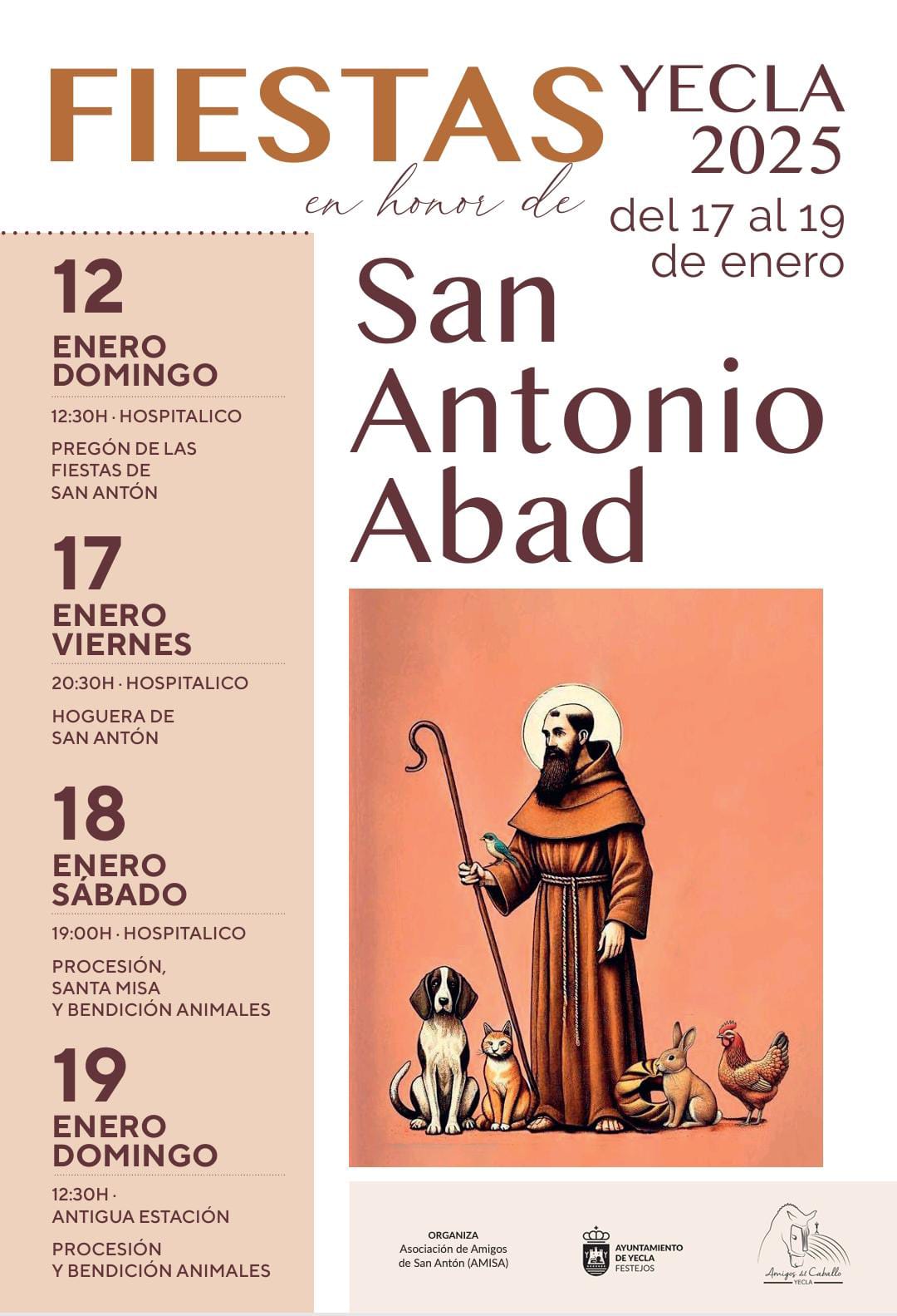Fiestas San Antonio Abad 2025 Web Municipal del Ayuntamiento de Yecla